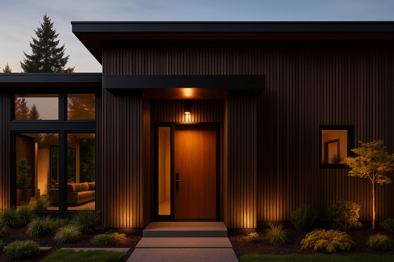 Holzhof Фасадная реечная панель ДПК Holzhof Eco 219*26*3000мм, венге