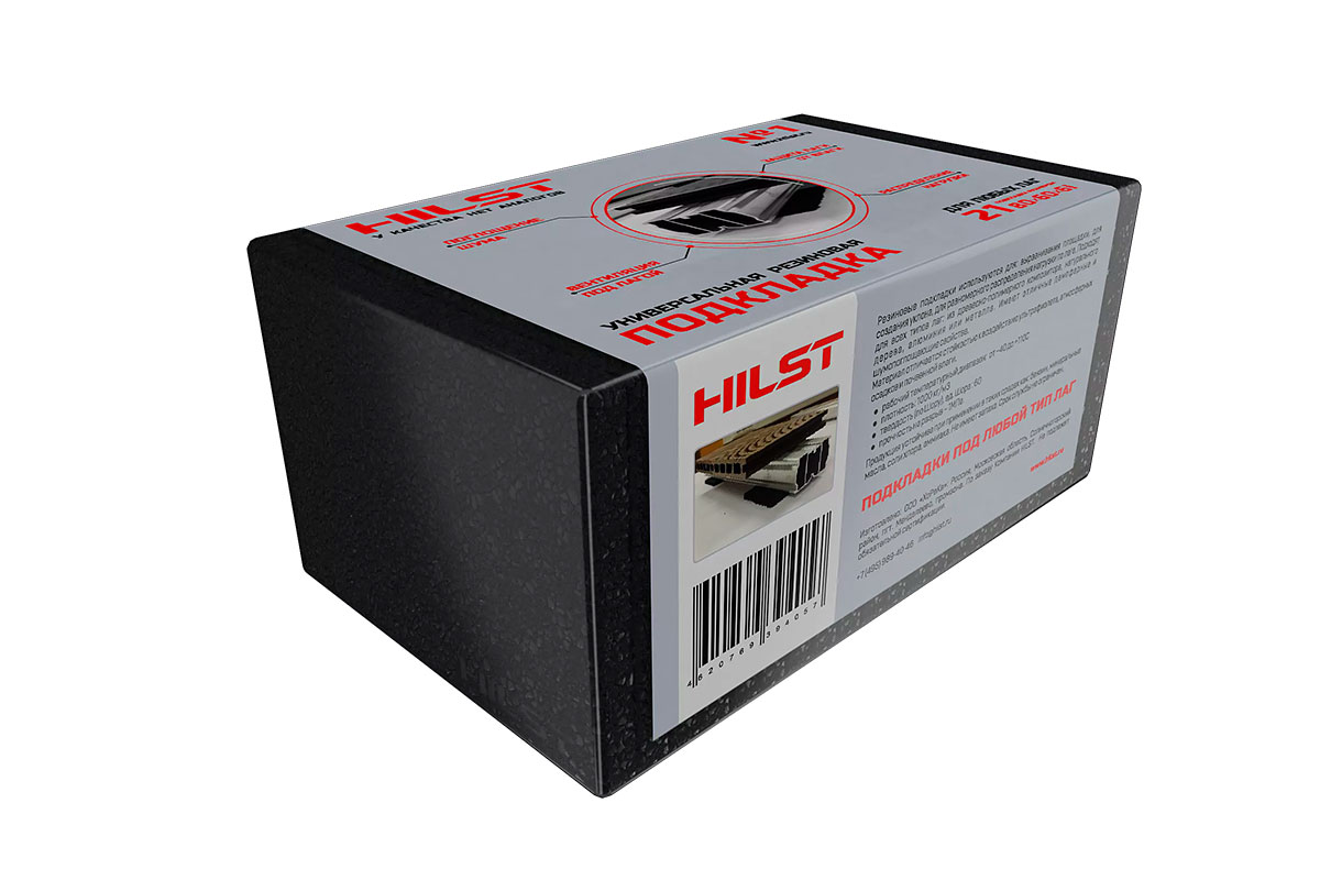 HILST Резиновая подкладка HILST 80*60*6 мм (20 шт. в комплекте)