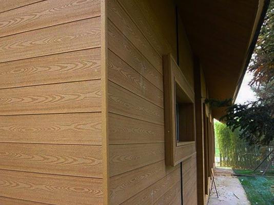 Holzhof, Россия Фасадная панель 3D Holzhof 165*15*3000мм, терракот