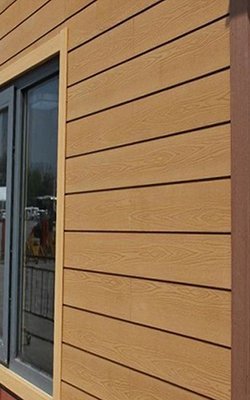 Holzhof, Россия Фасадная панель 3D Holzhof 165*15*3000мм, слоновая кость