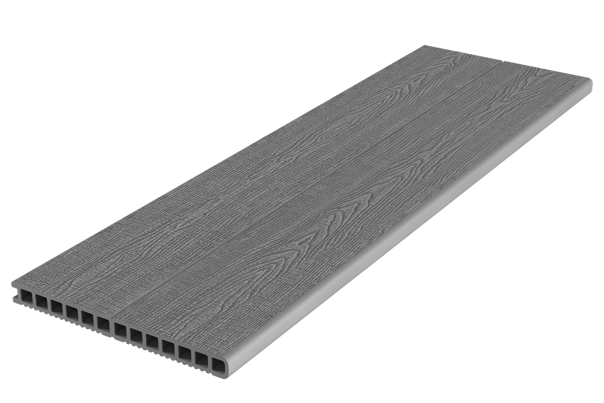 Gardeck Ступень ДПК Deckron Woodlike 317*28*4000мм, серый
