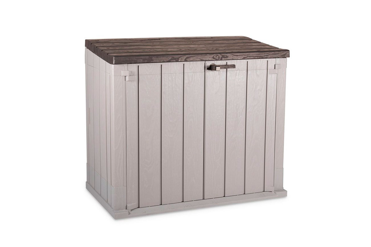 Toomax, Италия Ящик пластиковый TOOMAX Wood Style 842л СЕРЫЙ/КОРИЧНЕВЫЙ