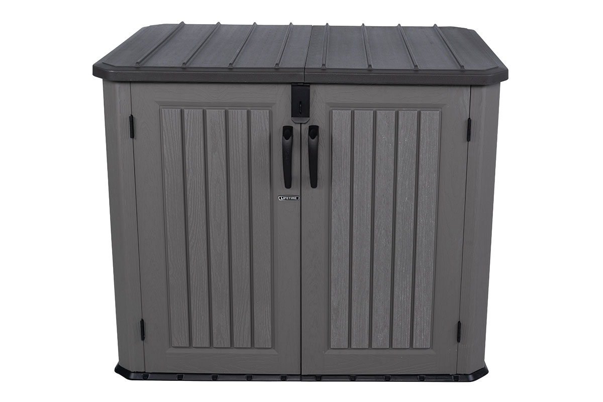 Lifetime, США Ящик пластиковый WoodLook, 1380 л, серый