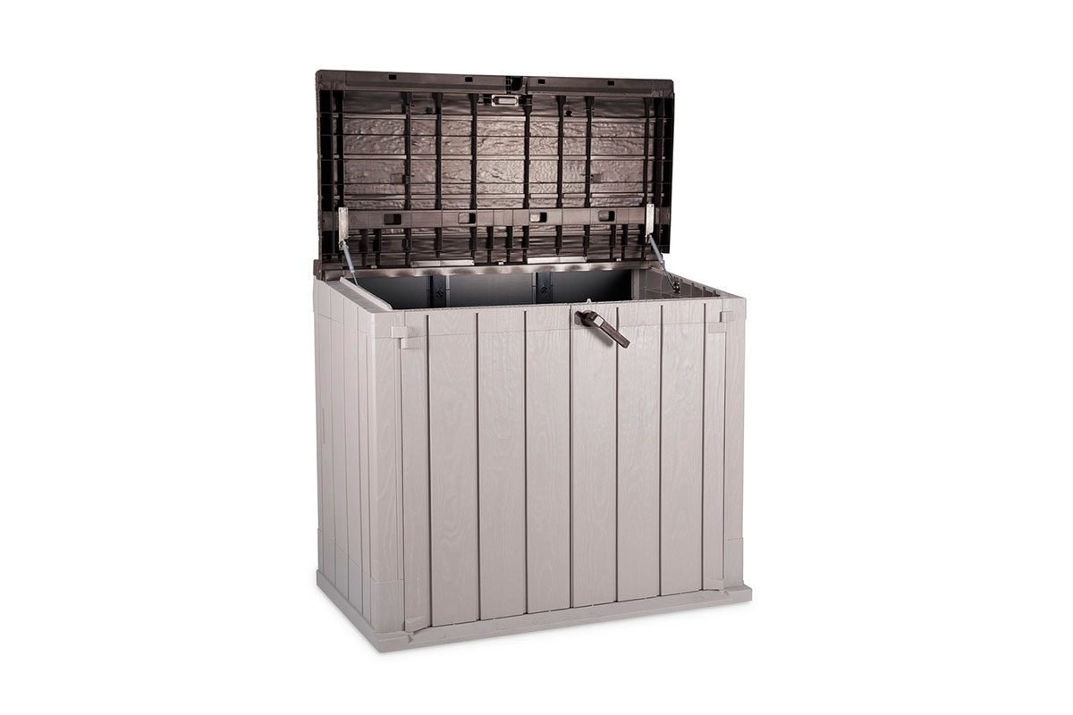 Toomax, Италия Ящик пластиковый TOOMAX Wood Style 842л СЕРЫЙ/КОРИЧНЕВЫЙ