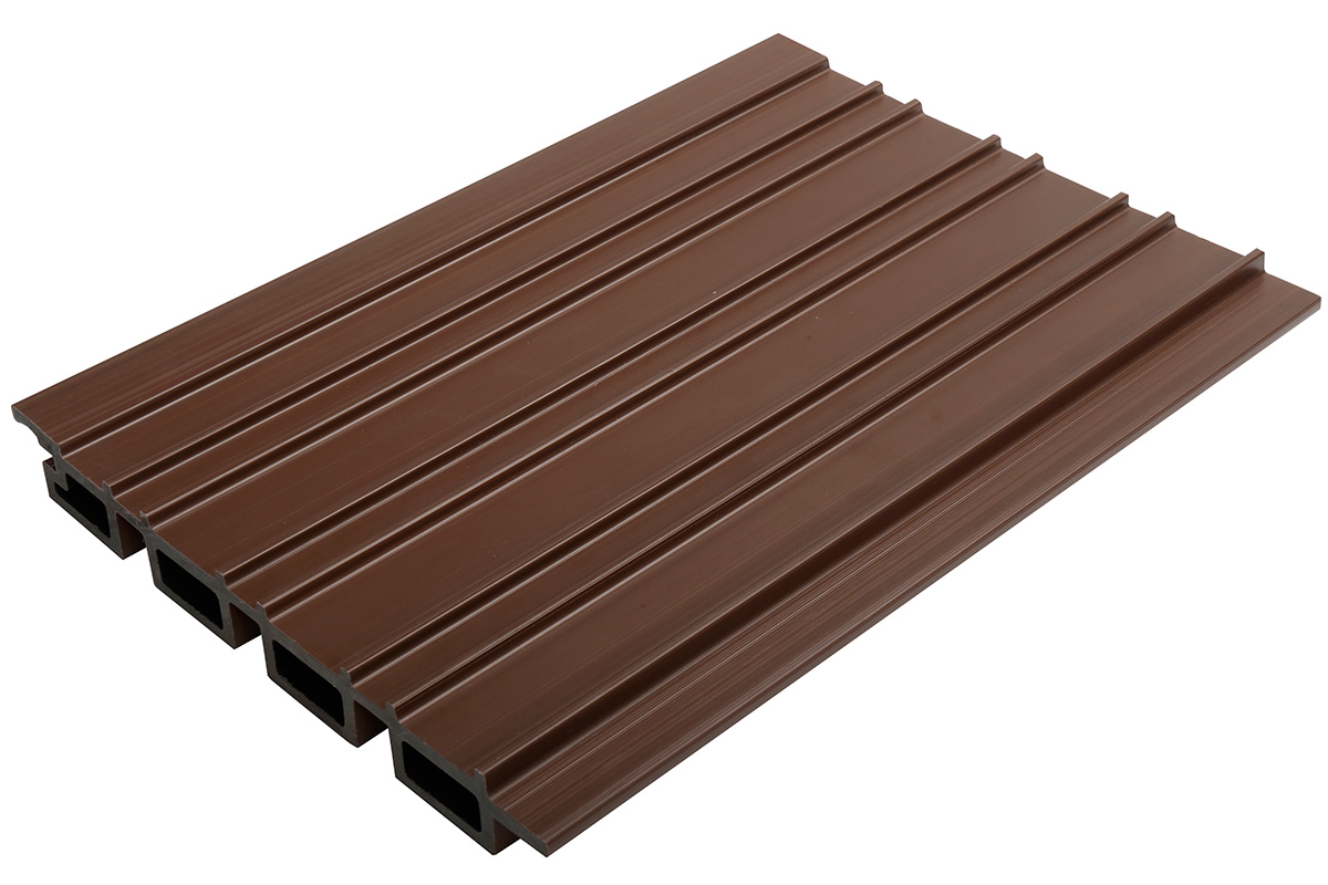 Holzhof Вертикальная стеновая панель ДПК NauticPrime Line Co-Extrusion 219*26*3000мм, цвет Венге
