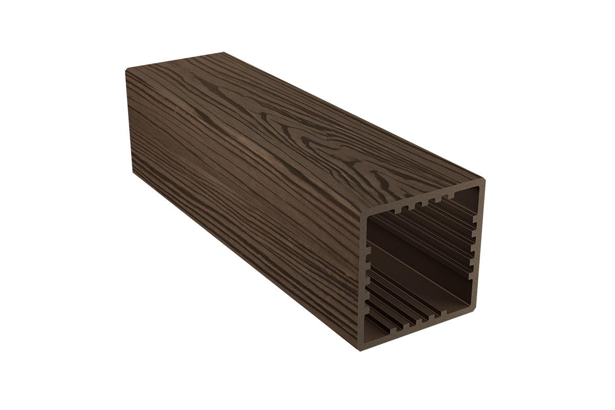 Holzhof, Россия Ограждения ДПК holzhof woodstyle столб 100*100*1000мм, тиснение 3D,