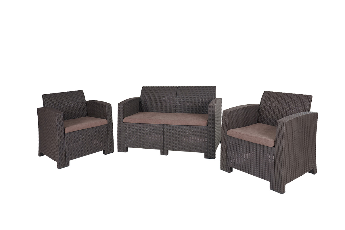 B:Rattan Arizona b:rattan, Кресло (2шт.), венге (2 подушки)