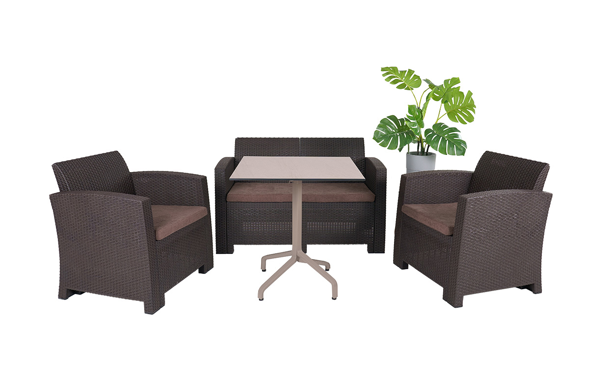 B:Rattan Arizona b:rattan, Кресло (2шт.), венге (2 подушки)