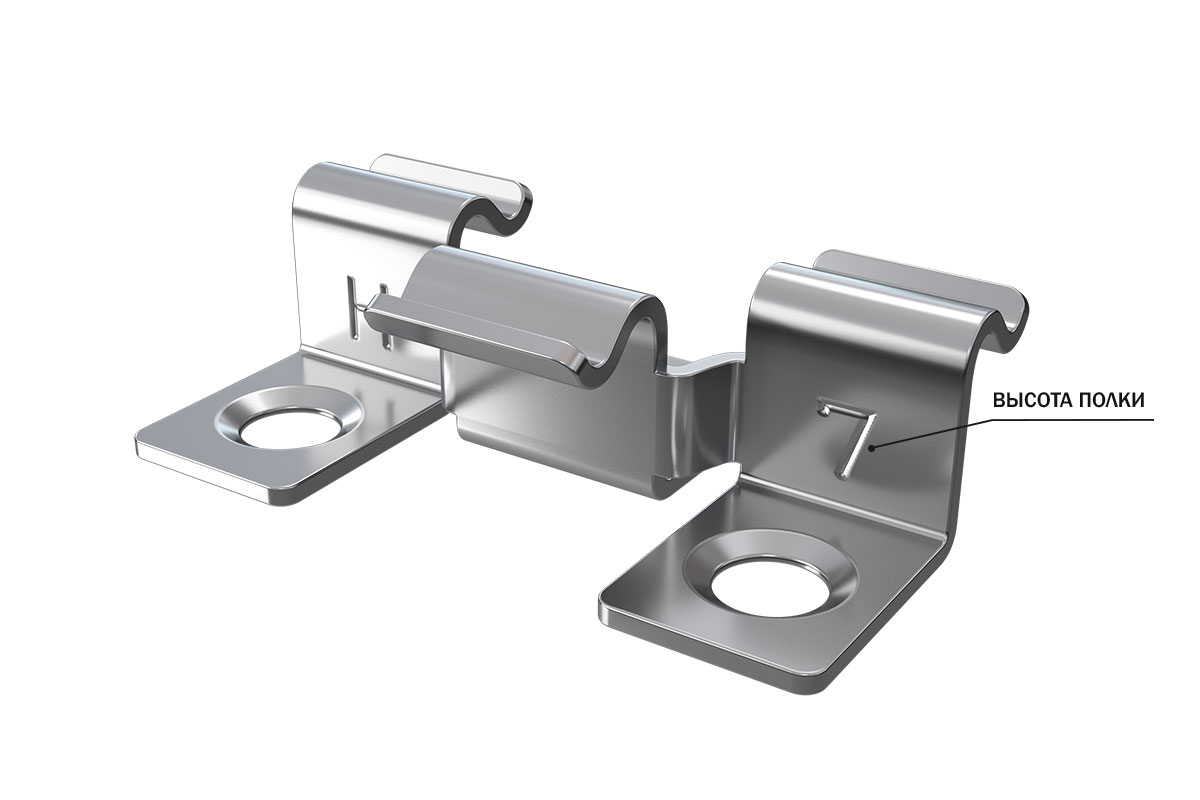 HILST Клипса HILST Premium 3D (металл), 7мм (упак. 100шт)